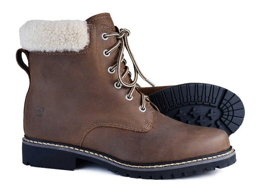 PENINE Ladies Brown Boot with Sheepskin lining by Orca Bay