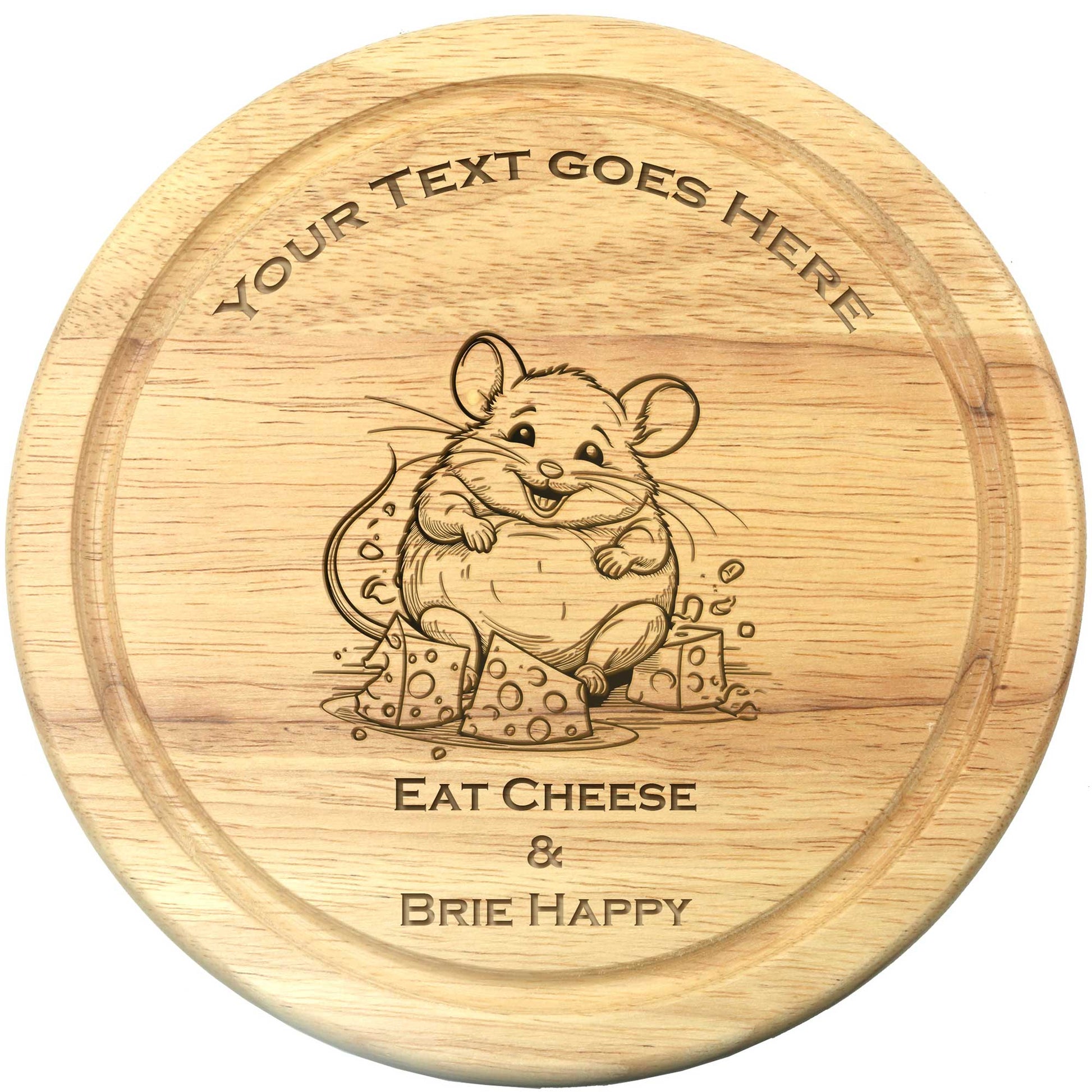 Cute Mouse on Cheese Board