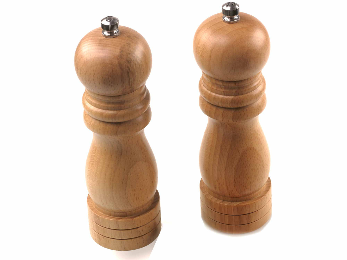 Personalised salt and pepper mill set 15cm tall